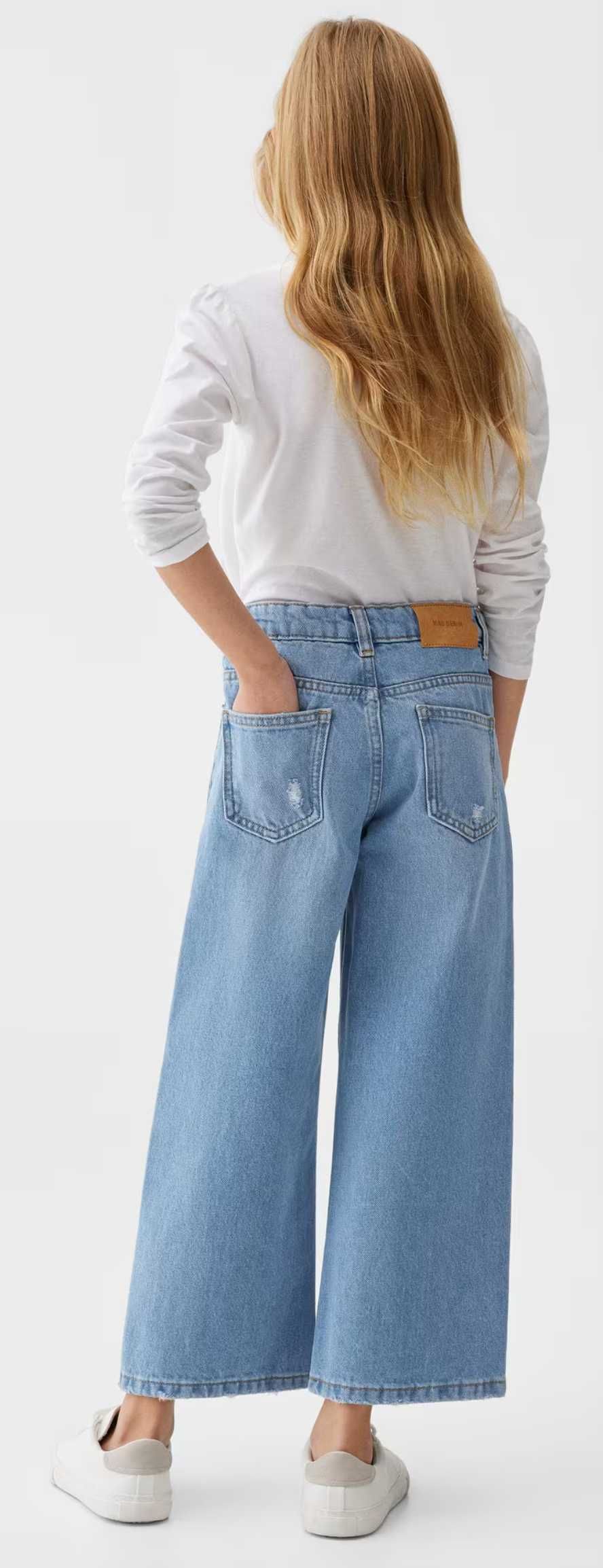 Mango nowe spodnie jeansy culotte kuloty 13 14 lat 164