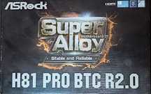Материнська плата ASRock H81 Pro BTC R2.0 (s1150, H81, PCIe x16)
