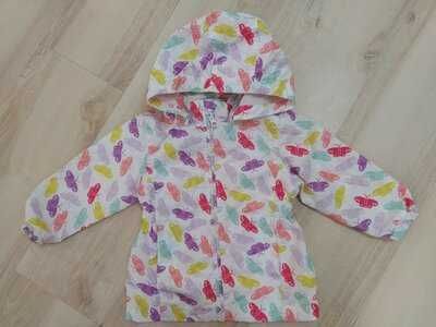 ветровка,дождевик в яркий принт , бабочки name it 12-18-24 мес