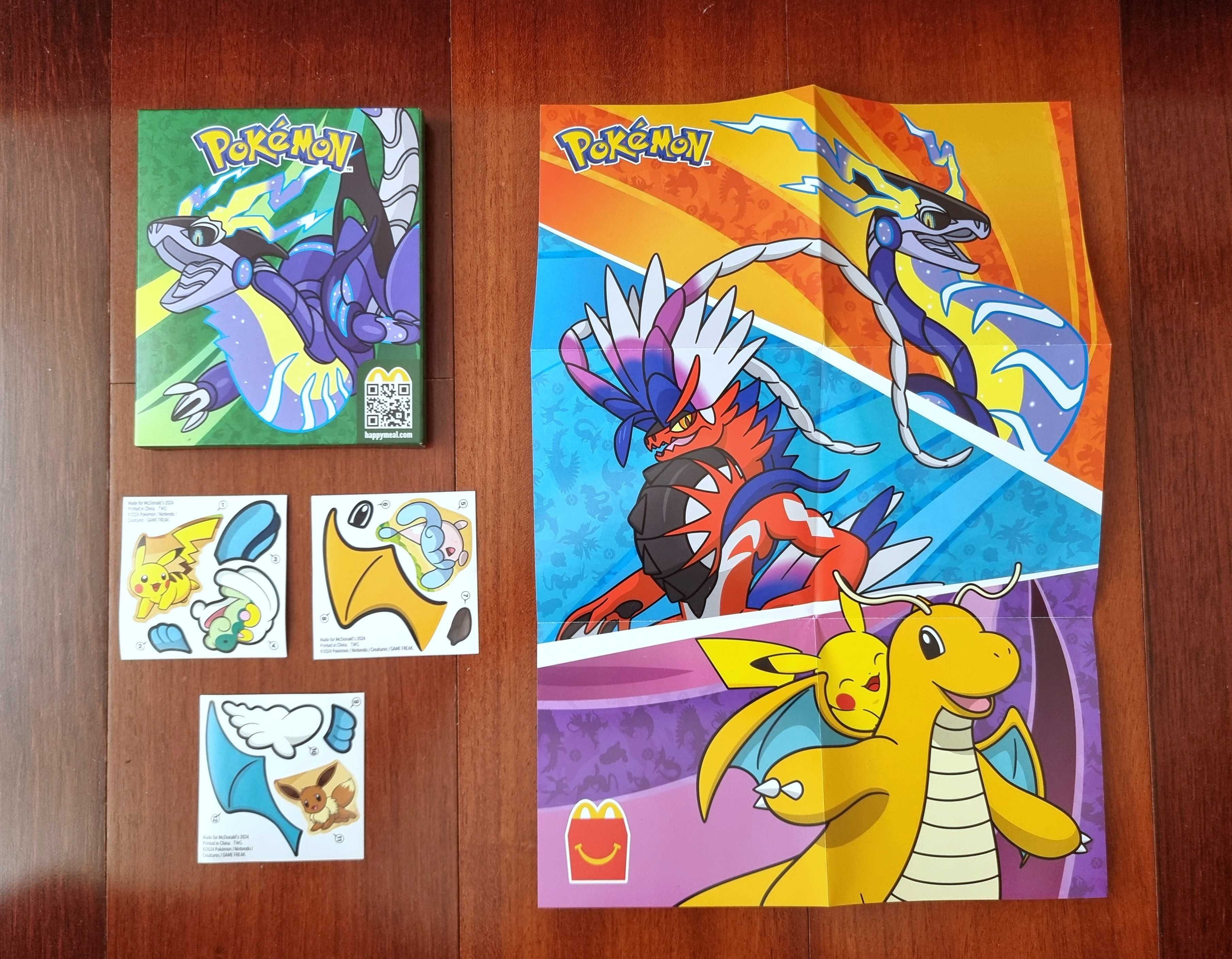 5Caixas Pokémon-Dragonite+Pikachu, Dragapult, Eevee, Miraidon, Umbreon
