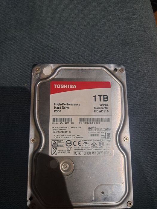Dysk twardy HDD toshiba