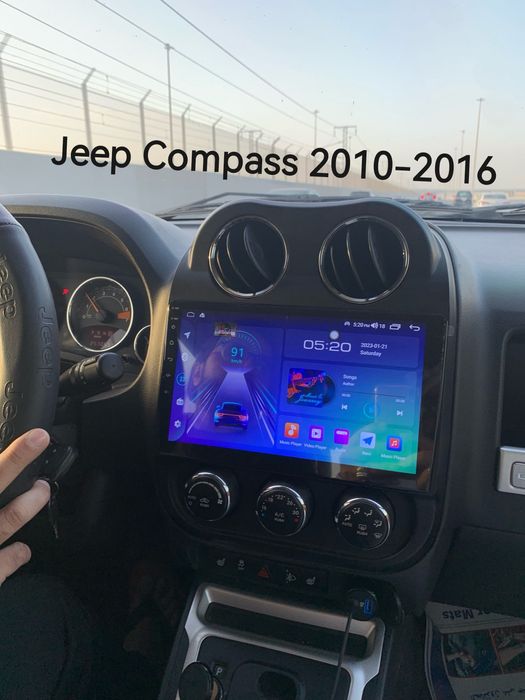 Магнітола Jeep Compass 2010-2016, Android, під камеру заднього виду