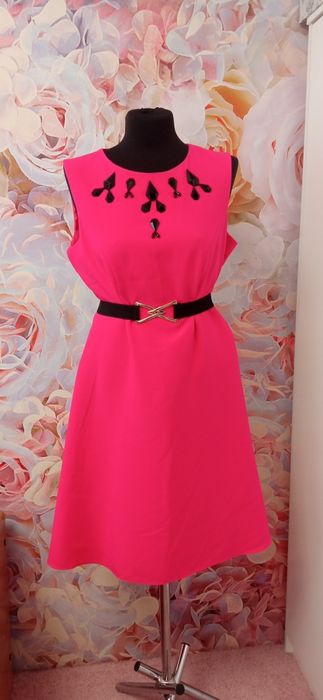 Sukienka elegancka, róż 40