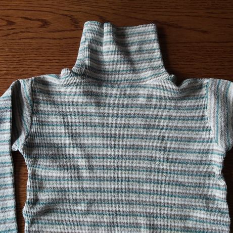 Ciepły golf sweter bluzka w rozmiarze 92 dopasowany