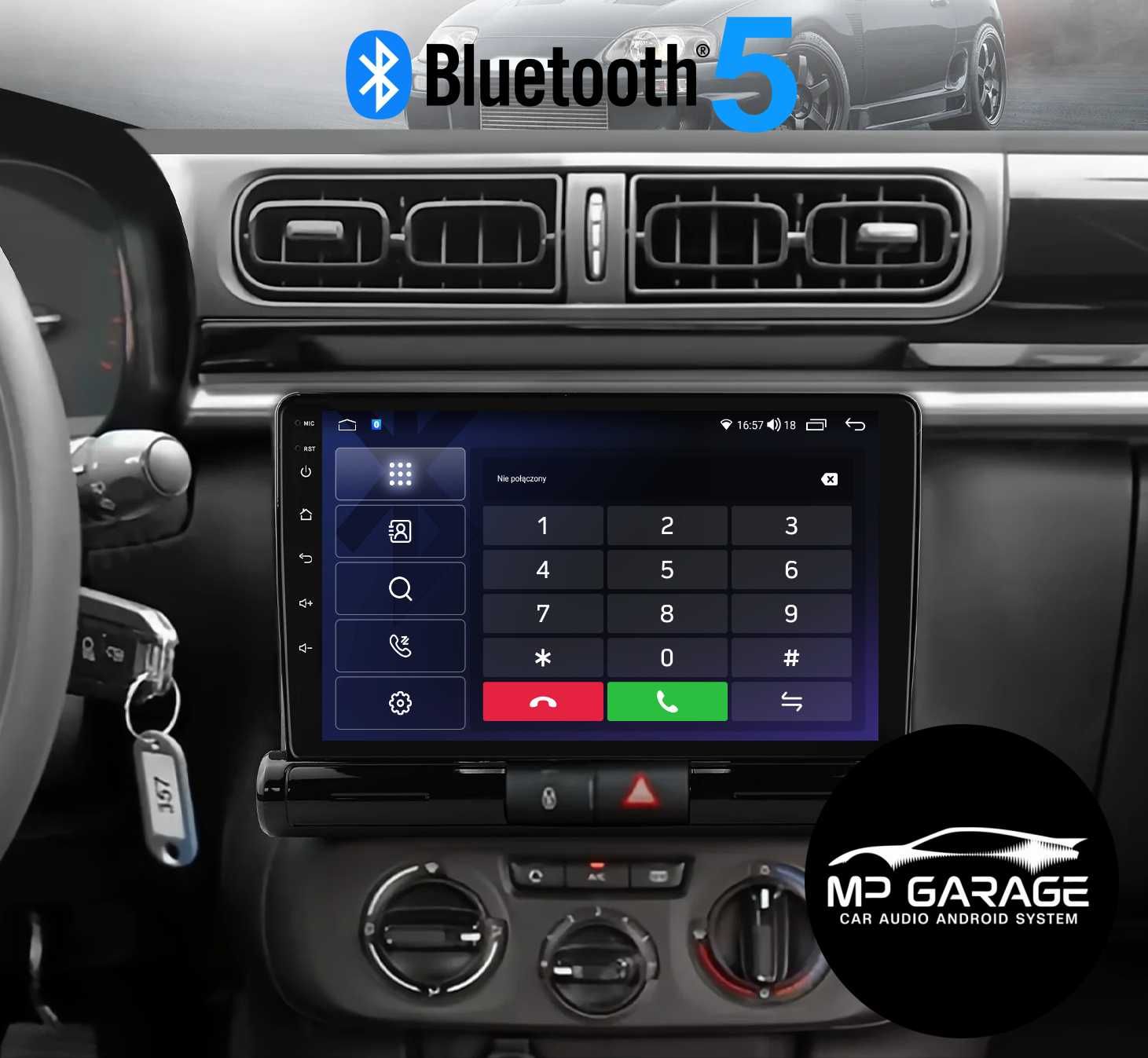 Radio Nawigacja Citroen C3/C4 2016_2023 Android 4G CarPlay/AA Montaż