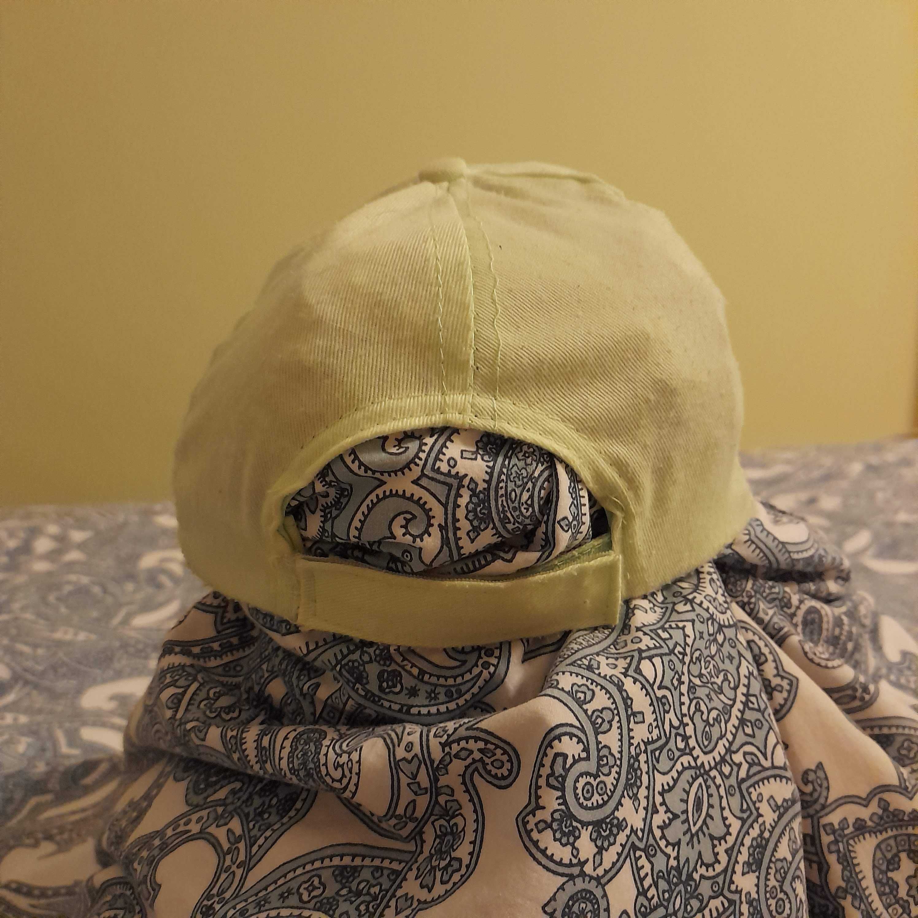 czapka z daszkiem zielona, dziecięca