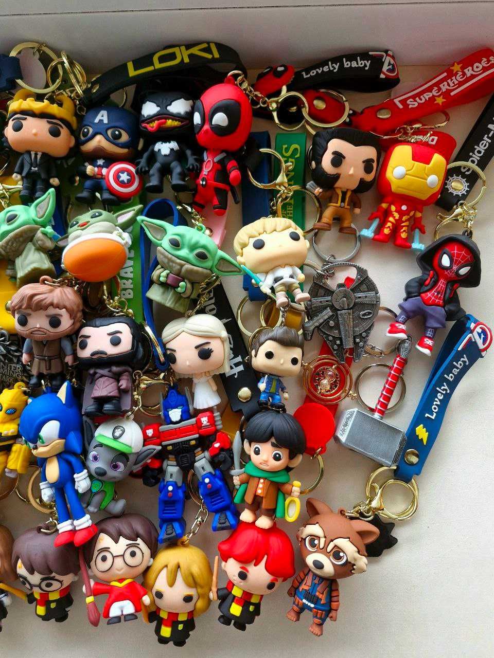 Брелоки Marvel/Star Wars/Harry Potter/Lord of the Ring/Game of Thrones