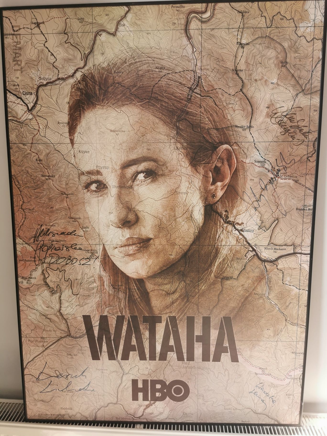 Plakat PCV Wataha Popławska autografy