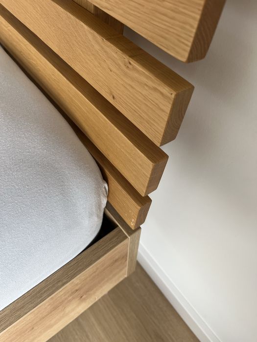 Dębowy zagłówek ażurowy do łozka VOX 160 cm