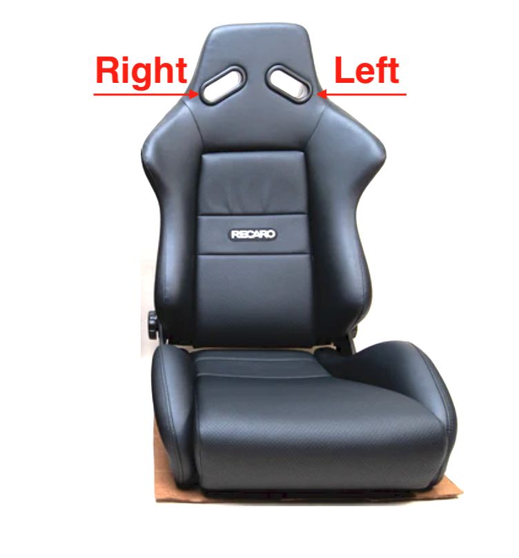 Recaro Seat SR1 Plastic Harness Guide Left Or Right Black