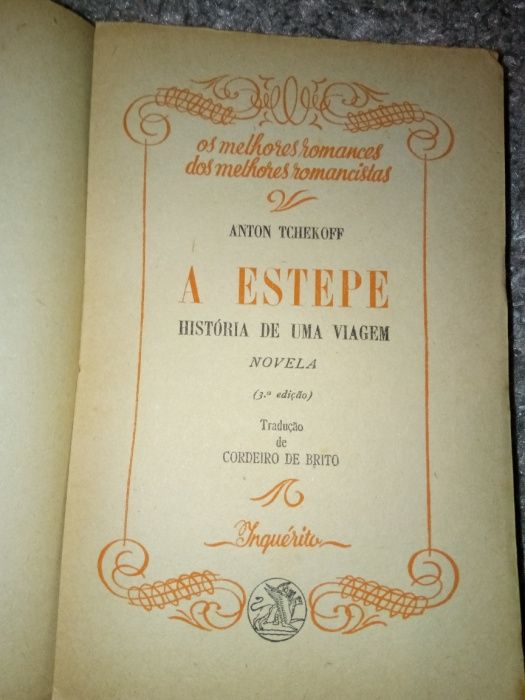 Livro antigo anton tchekoff-a estepe