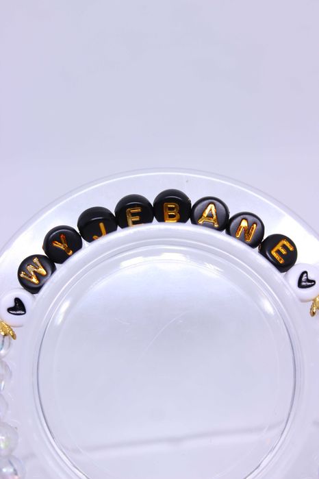 Handmade Bransoletka z odważnym Napisem Wyjątkowy Akcent Twojego Stylu