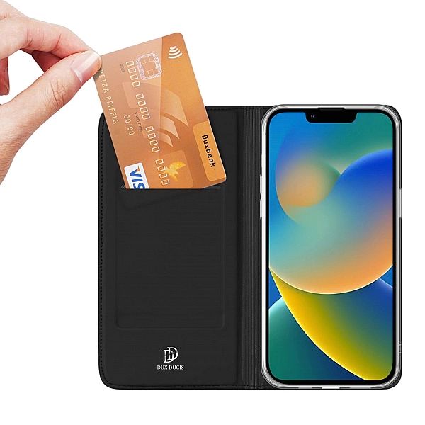Etui Dux Ducis Braders z klapką do iPhone 14 Plus czarny
