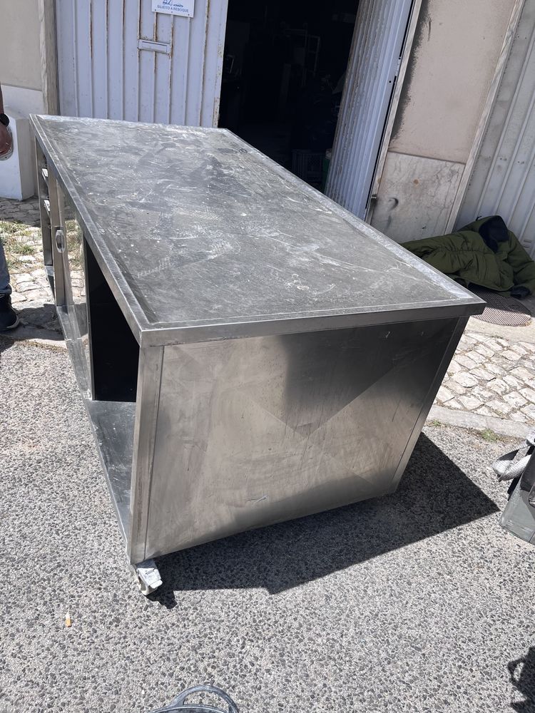 Bancada inox padaria