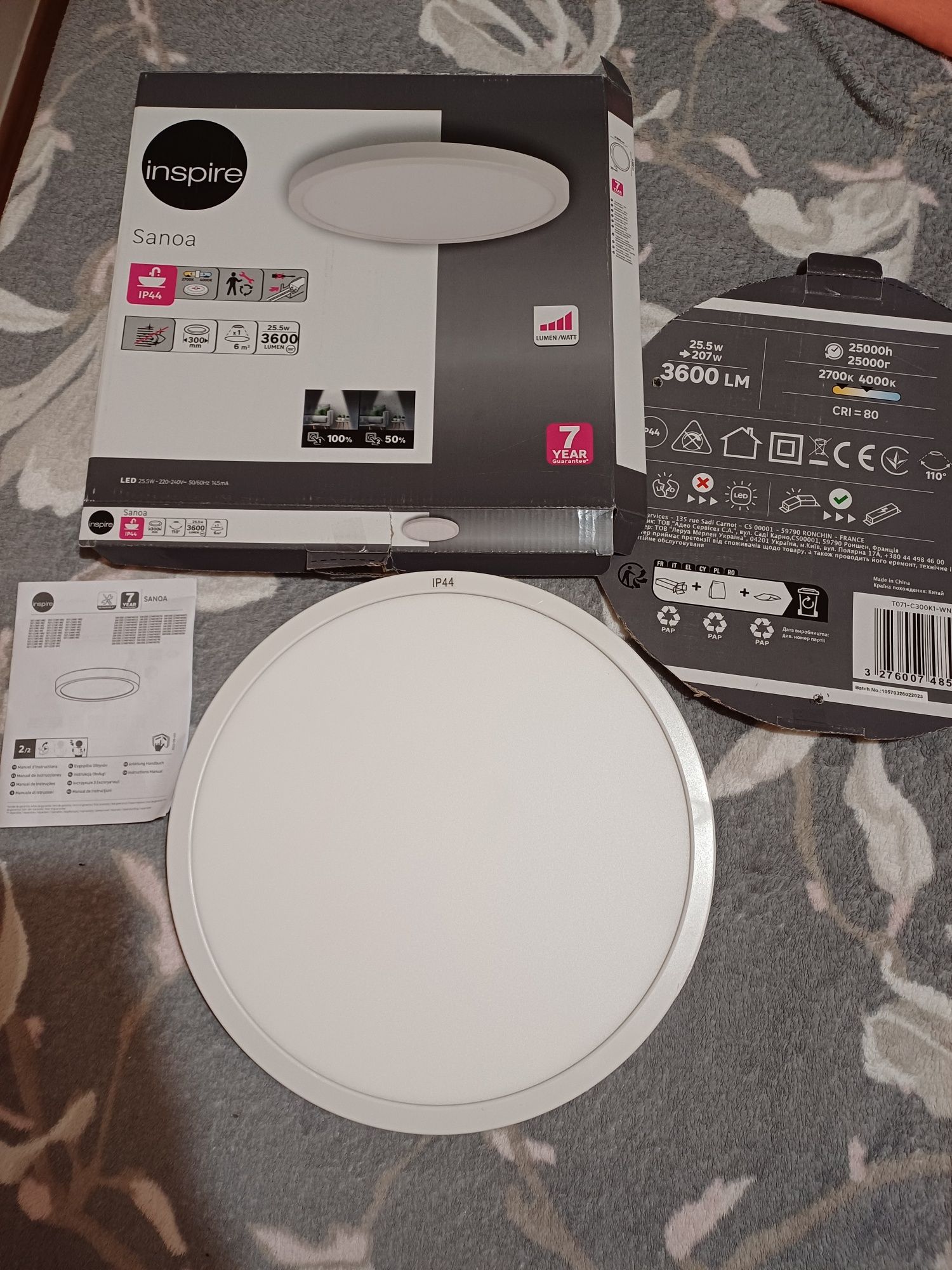 Candeeiro de teto Led