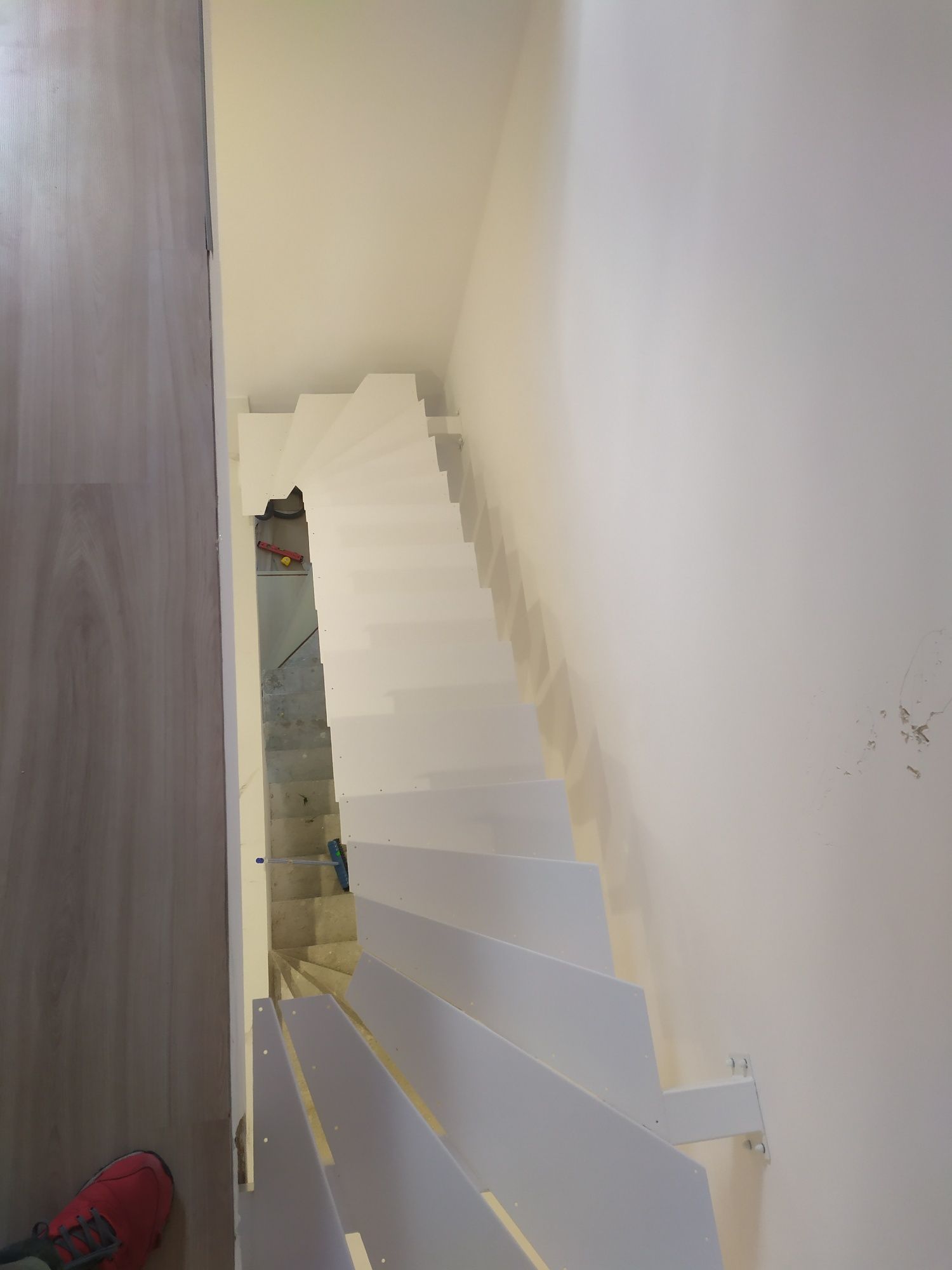 Schody loftowe stal + dąb/jesion | Projekt-Stal | Pomiar + montaż