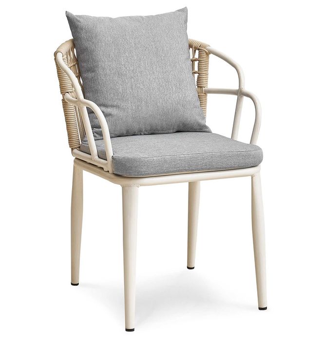 Zestaw Mebli Ogrodowych Stół 90x90x76 cm Okrągły + 4 krzesła