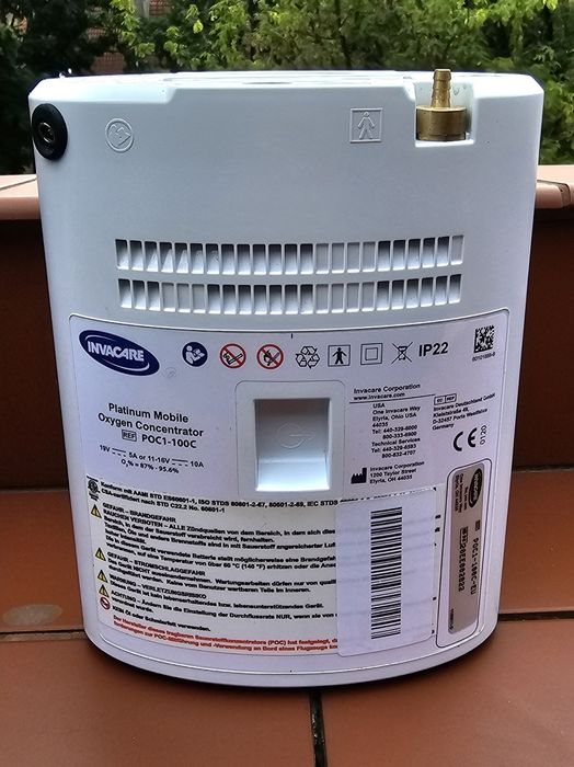 Przenośny koncentrator Invacare Platinum Mobile + 2 Baterie! GWARANCJA