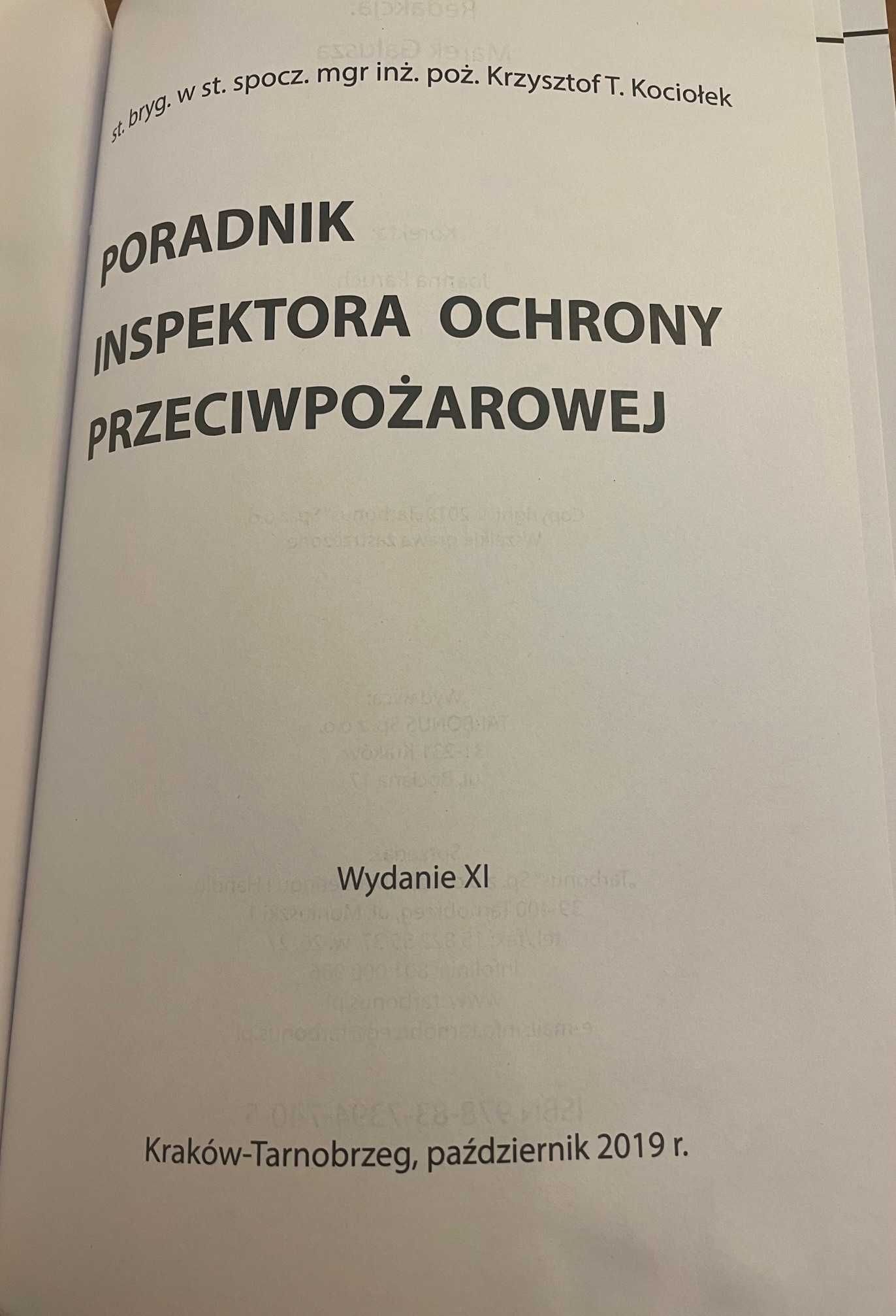 Poradnik inspektora ochrony przeciwpożarowej, Krzysztof T. Kociołek