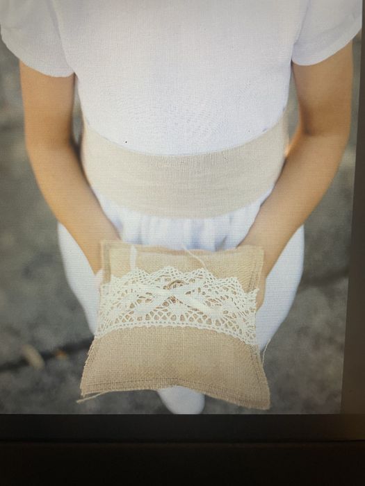 Cesta almofada porta alianças