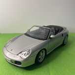 Porsche 911 Turbo Cabrio Maisto 1:18 Cinzento – Colecionável