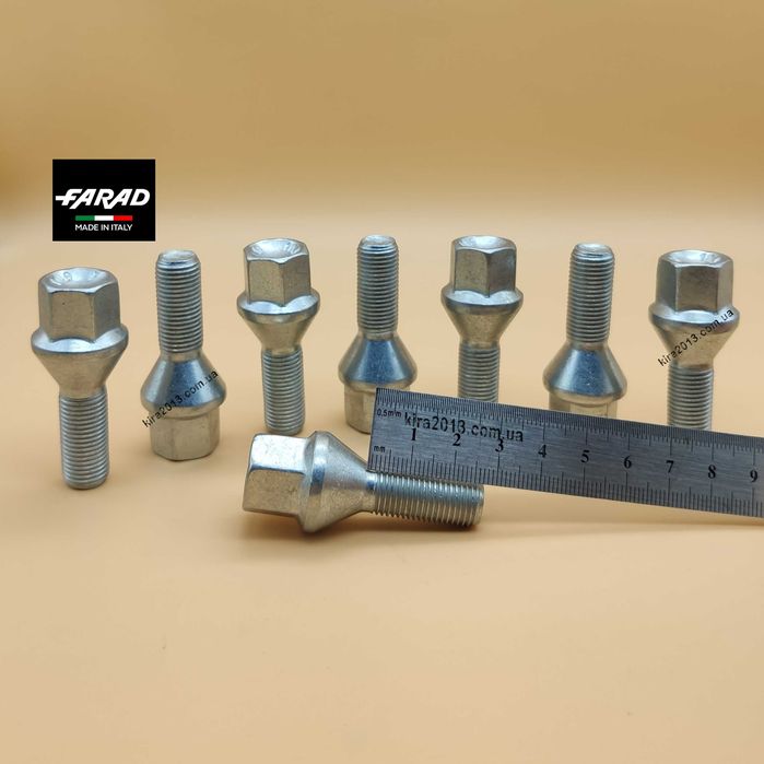 Болты колесные М12х1,25 для FIAT Фиат, Citroen Peugeot Пежо Jeep Джип