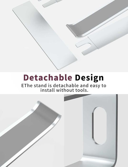 Подставка под ноутбук ALASHI Laptop Stand for Desk 10-15.6 серебро