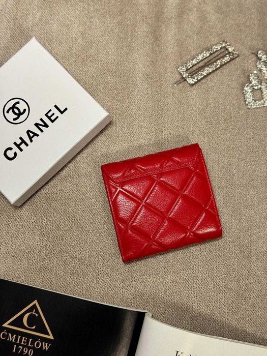 Маленький шкіряний гаманець червоний