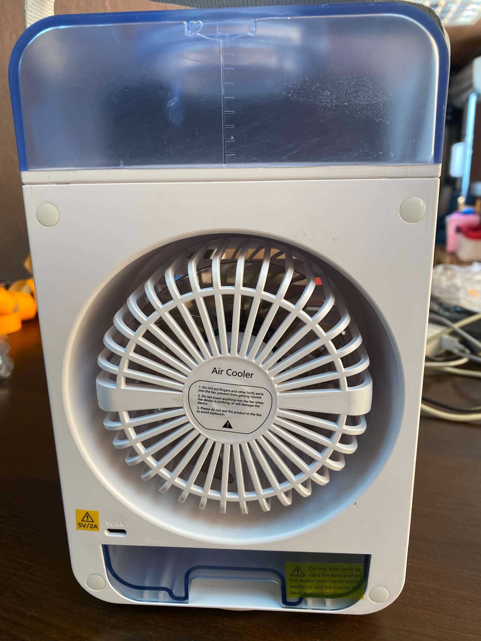 mini klimatyzator przenośny z chłodzeniem wodnym, wyświetlacz LCD