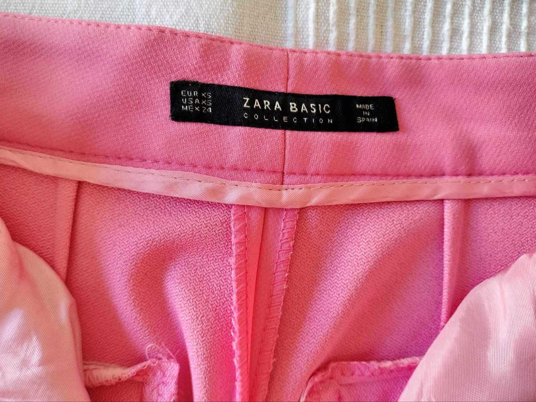 Calças Culottes Rosa ZARA