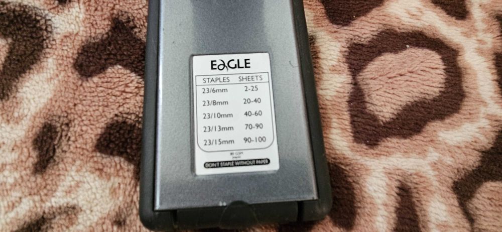 Степлер EAGLE 8538 графитовый 100 листов