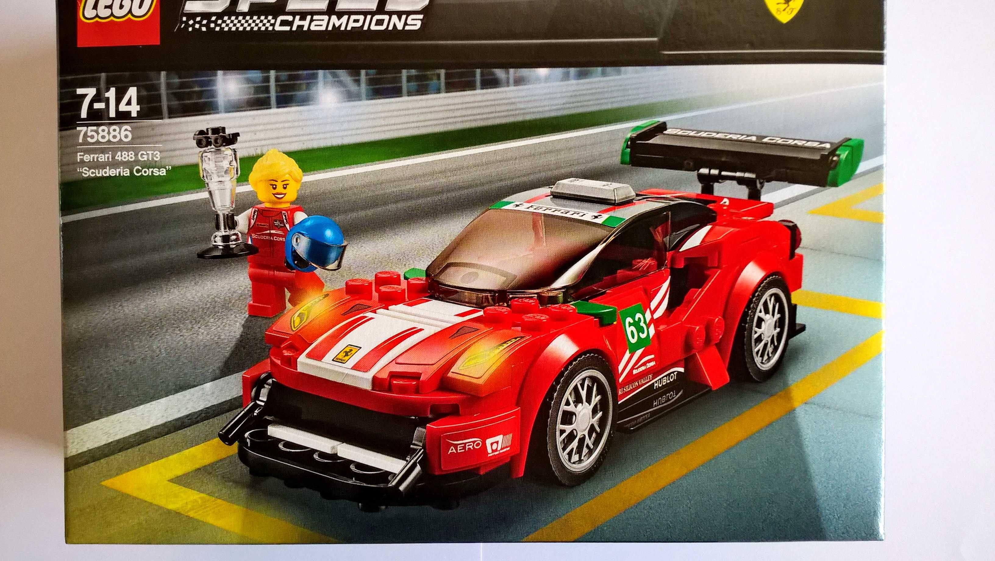 LEGO Speed Champions 75886 Ferrari 488 GT3 Scuderia Corsa selado