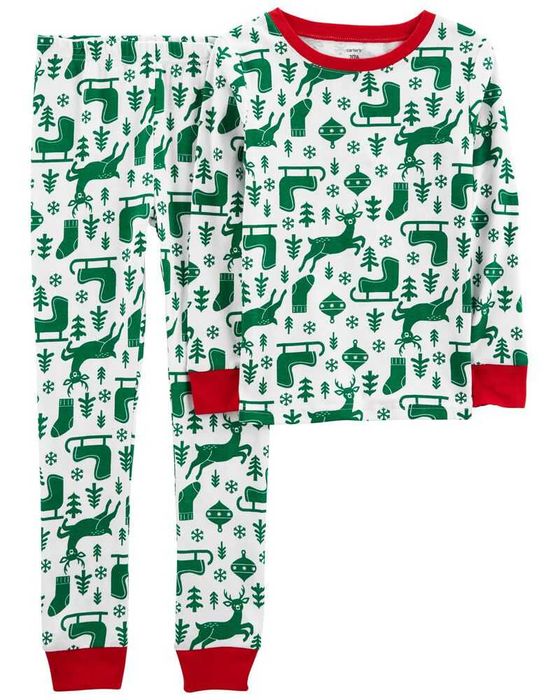 Новорічна піжама пижама Carters Новогодняя 4 - 12 років