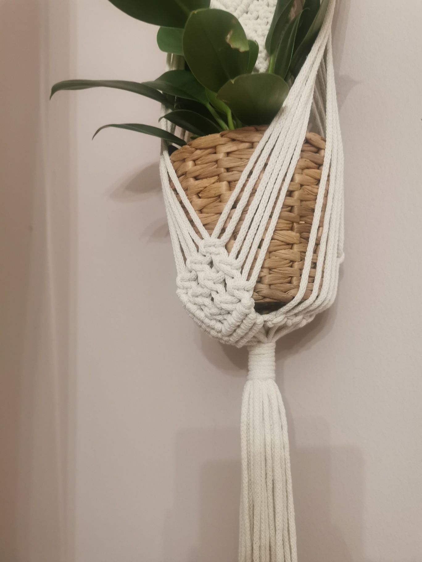 Kwietnik makrama Boho