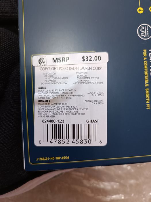 Оригінальні шкарпетки polo, Ralph Lauren, носки polo, шкарпетки