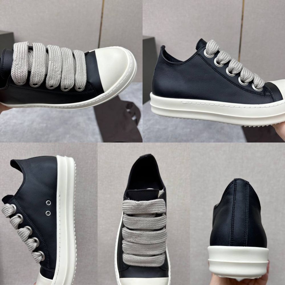 Rick Owens Jumbo Lace Low/DRKSHDW/Шкіряні Кеди Rick Owens/40-43