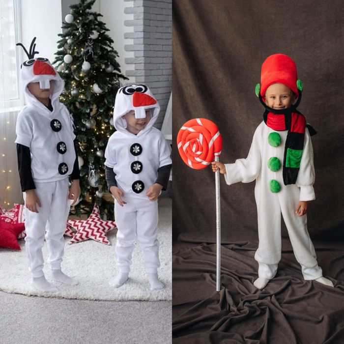 Костюм сніговик снеговик олаф грінч 98-122