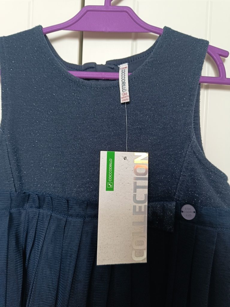 Elegancka sukienka dziewczęca bez rękawów letnia Coccodrillo 110