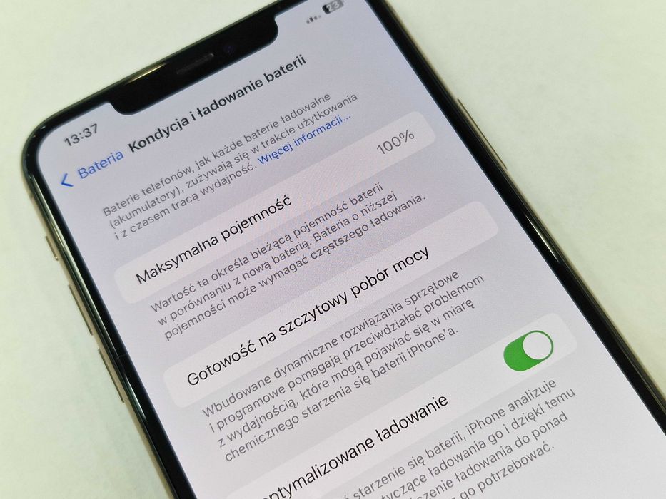 Iphone 11 PRO MAX 64GB/ Gold/ 100%/ Gwarancja/ Grade A- + ładowarka