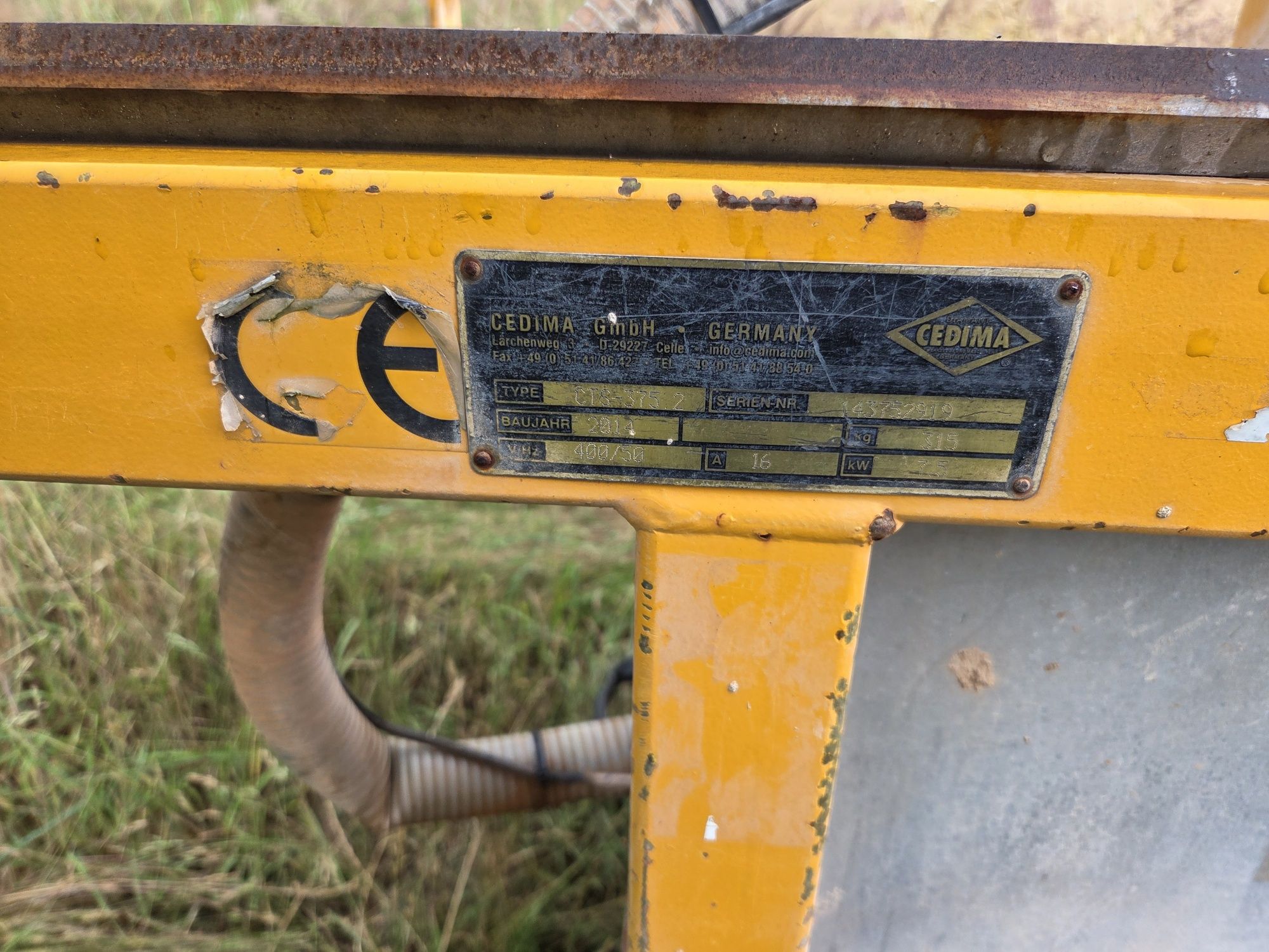 Cts 375-2 cedima piła do bloczków Porothermu cegły silki jumbo 900