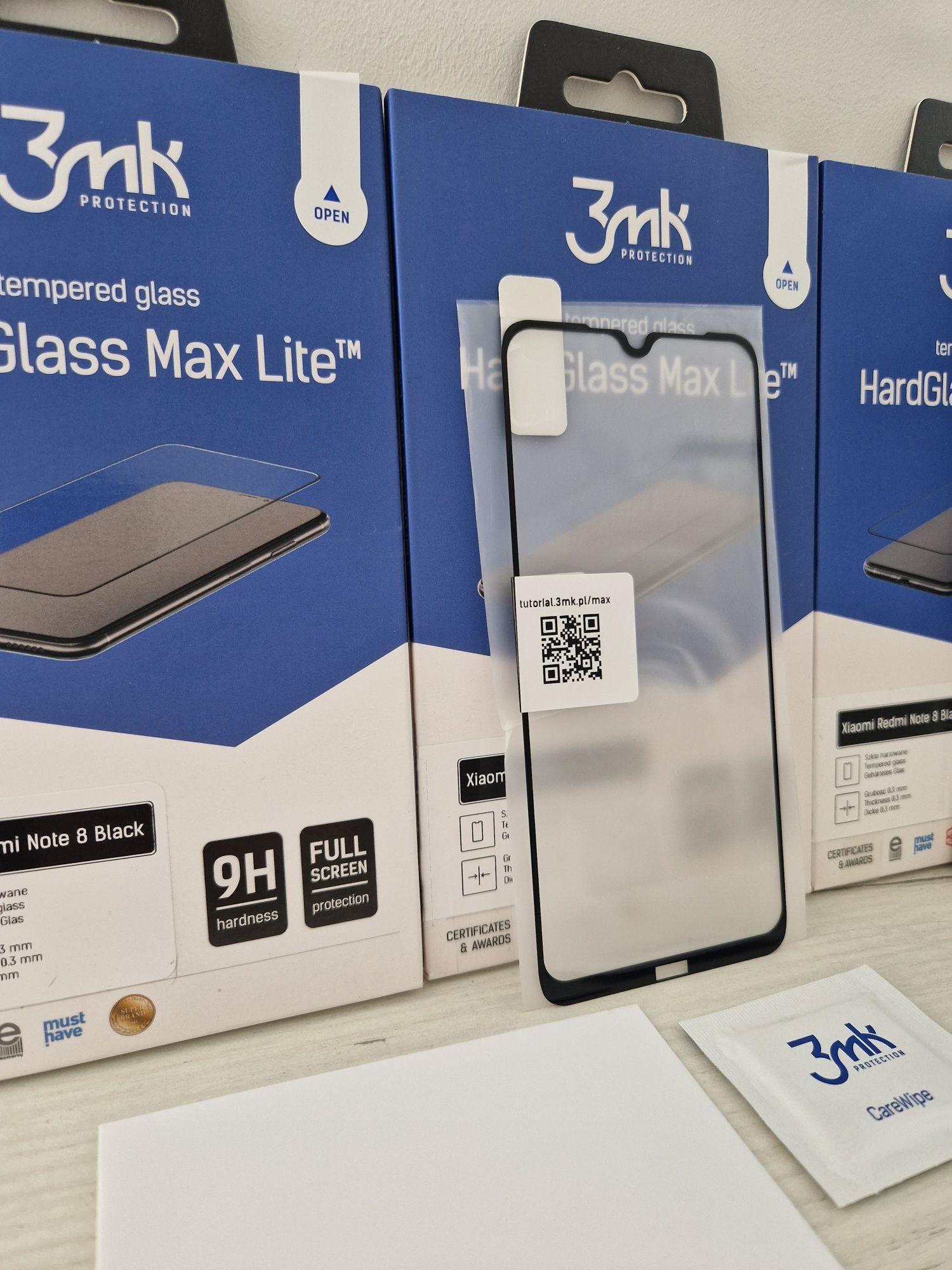 Hartowane szkło 3MK HardGlass Max Lite do Xiaomi Redmi Note 8