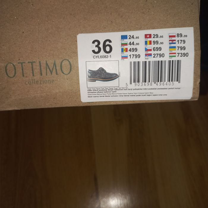 Buty eleganckie,  garniturowe 36