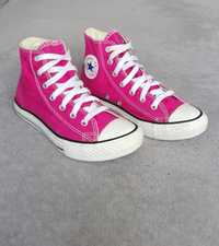 Converse all Star oryginalne wysokie trampki buty różowe rozm 34