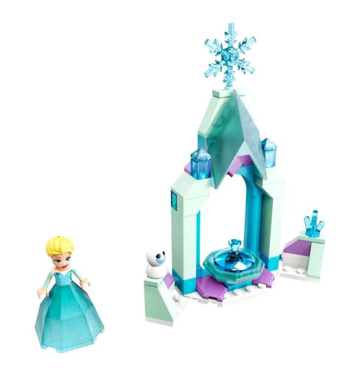 2 ZESTAWY LEGO Disney 43198 i 43199 dziedzoniec zamku Anny i Elzy