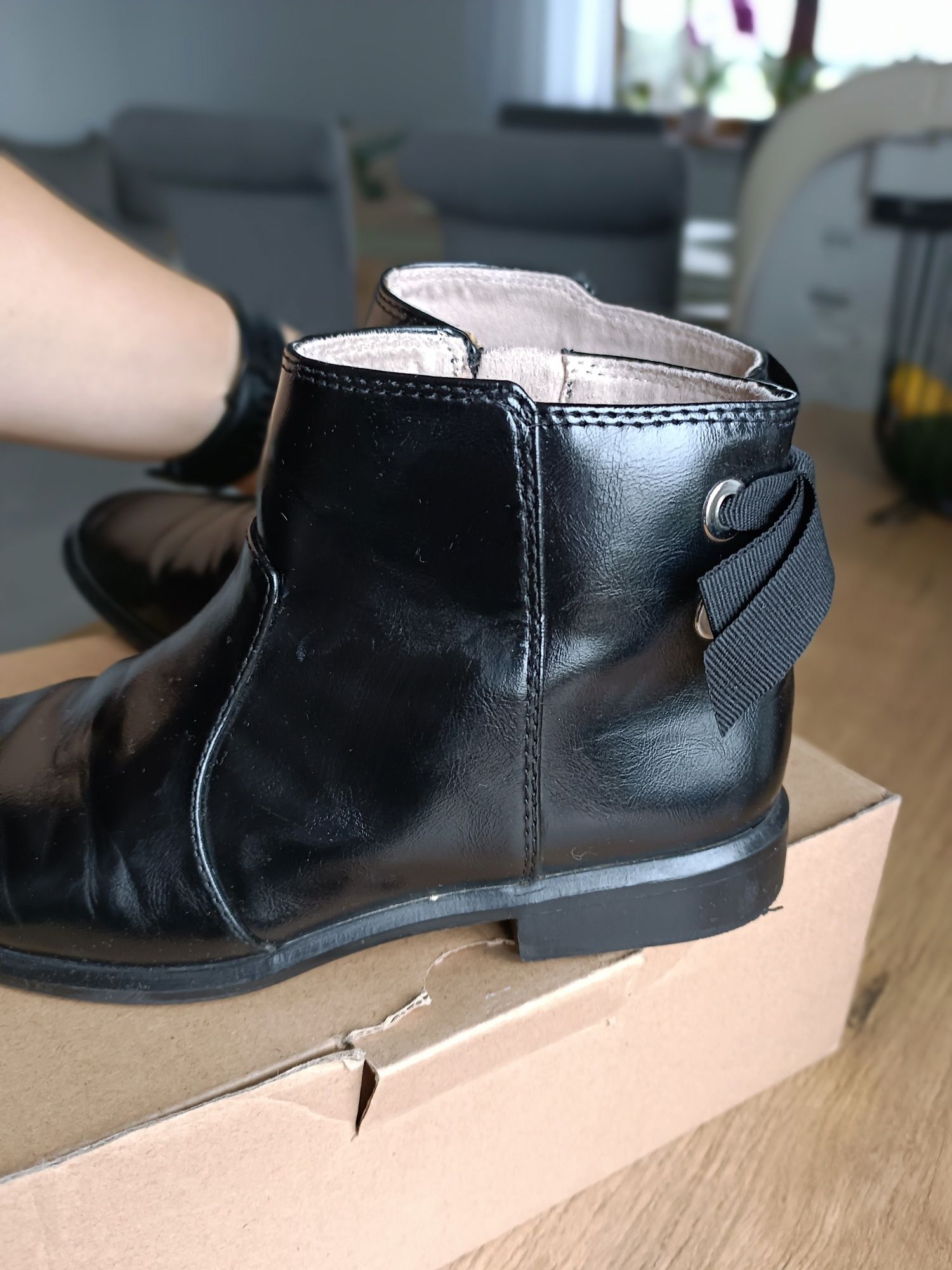 Botki buty zara 30 czarne