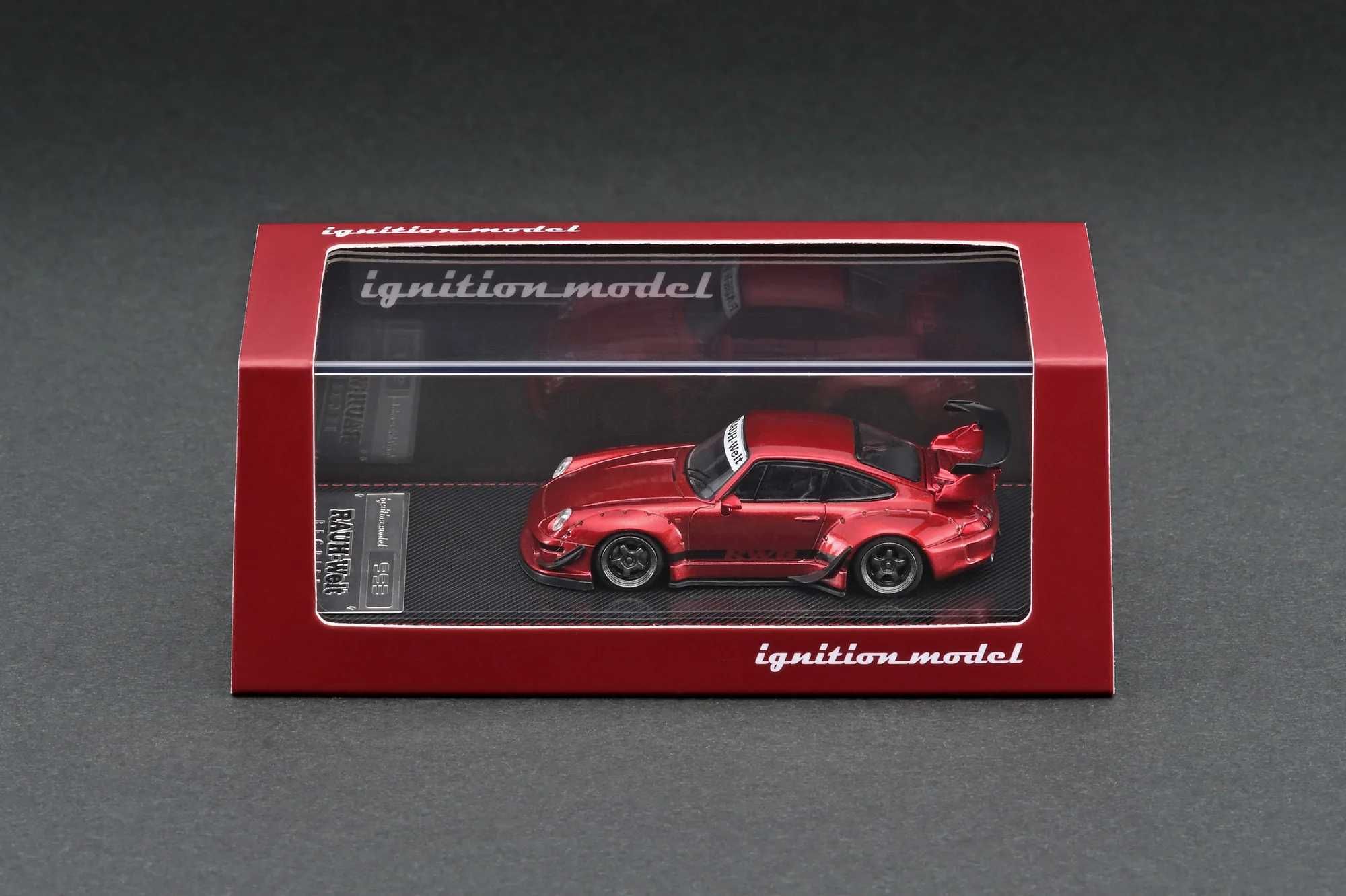 Porsche RWB 993 Red metallic Ignition 1:64