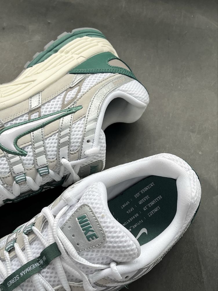 Оригінальні Кросівки Nike P-6000 Premium Light Bone Найки сірі зелені