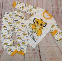 Piżamka Simba 110, bawełniana piżama Król Lew 5 lat