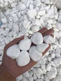 ŚNIEŻNOBIAŁY OTOCZAK Thassos Biały Kamień 1-2 cm 2-4 cm 4-8 cm 8-13 cm