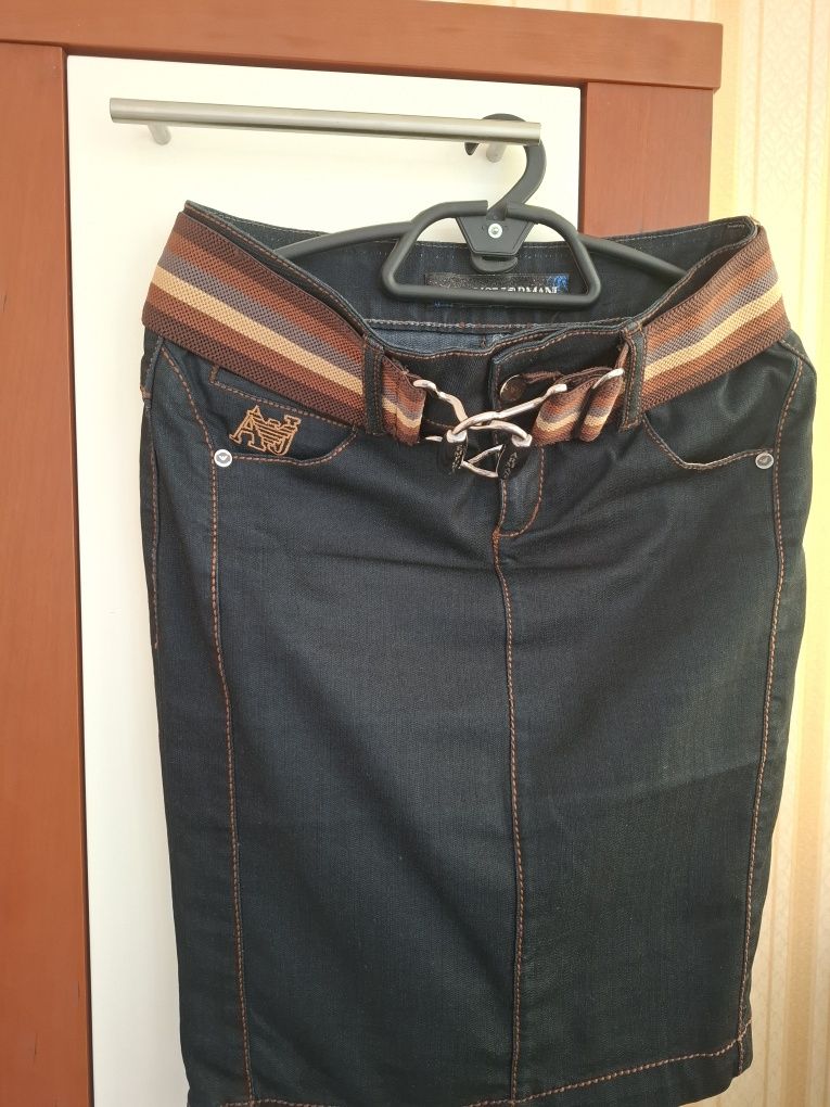 Крута котонова спідниця Emporio Armani,  р.S-M